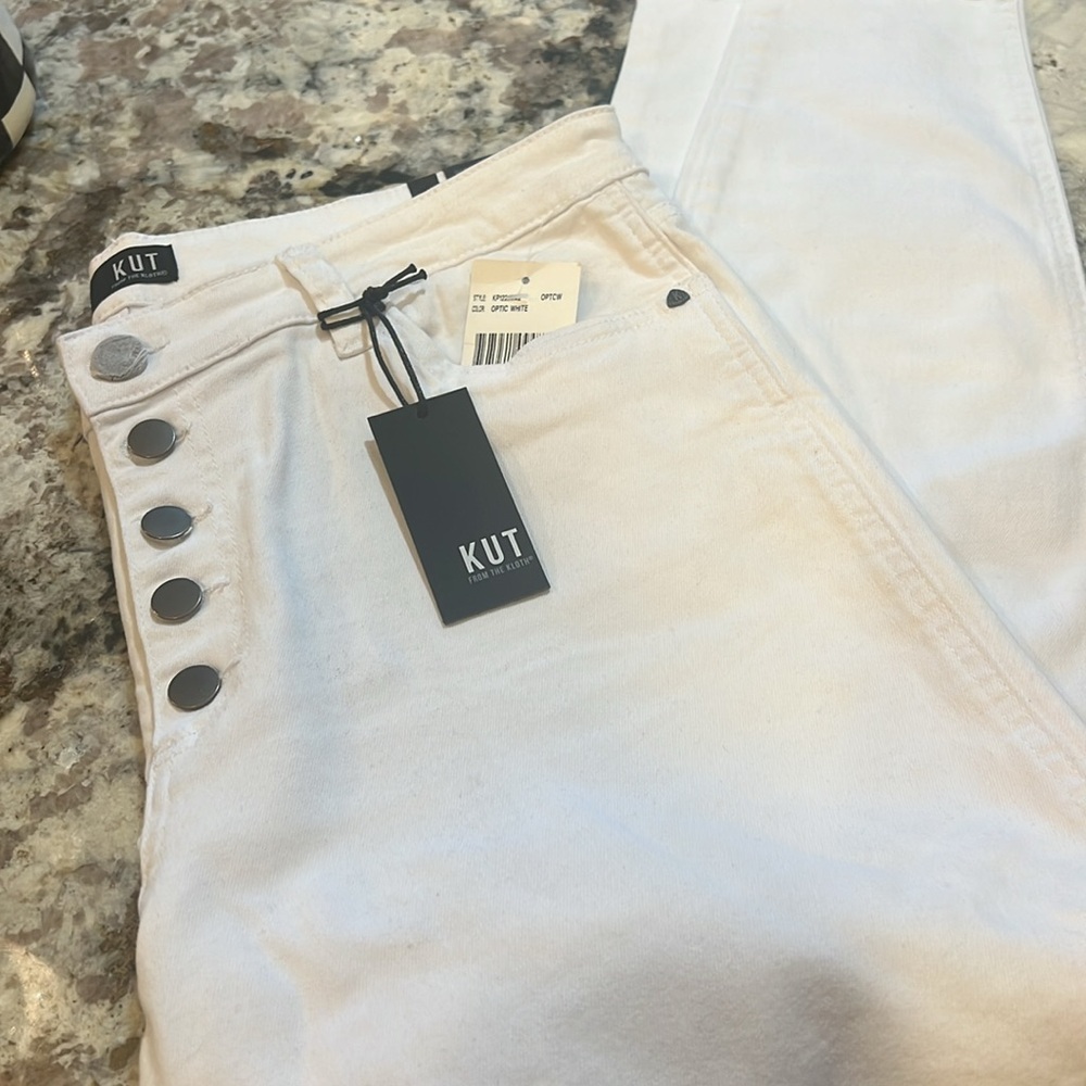 Kut from the Kloth NWT Ankle Skinny White Jeans